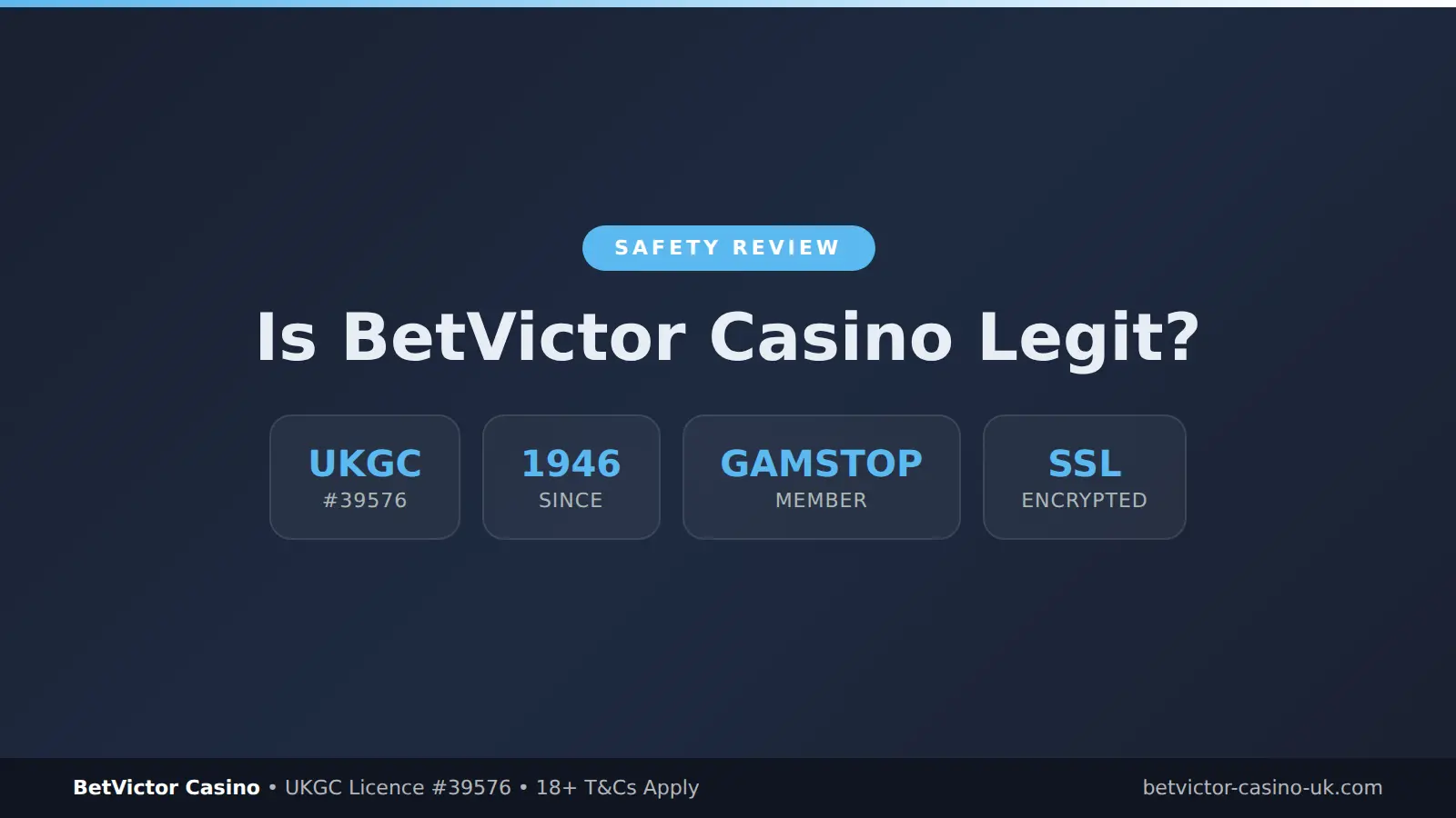 Is BetVictor Casino legit safety review