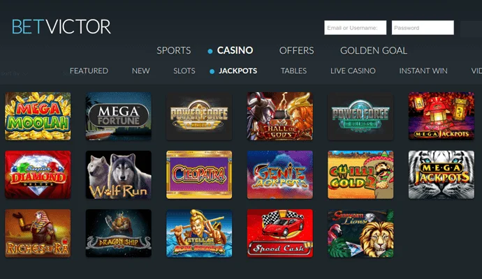 BetVictor Casino Game Collection